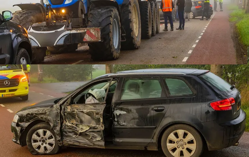 Tractor front bumper as underrun protection