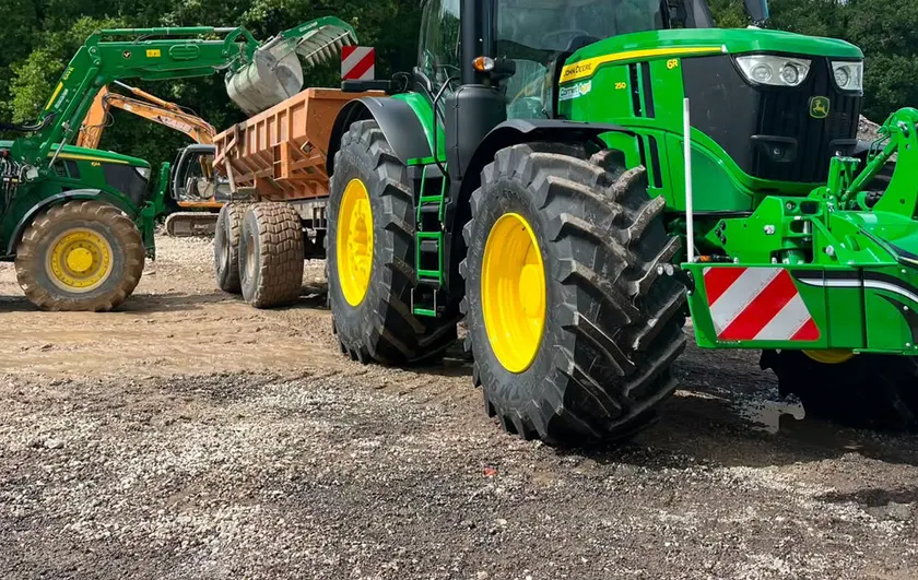 John Deere with TractorBumper